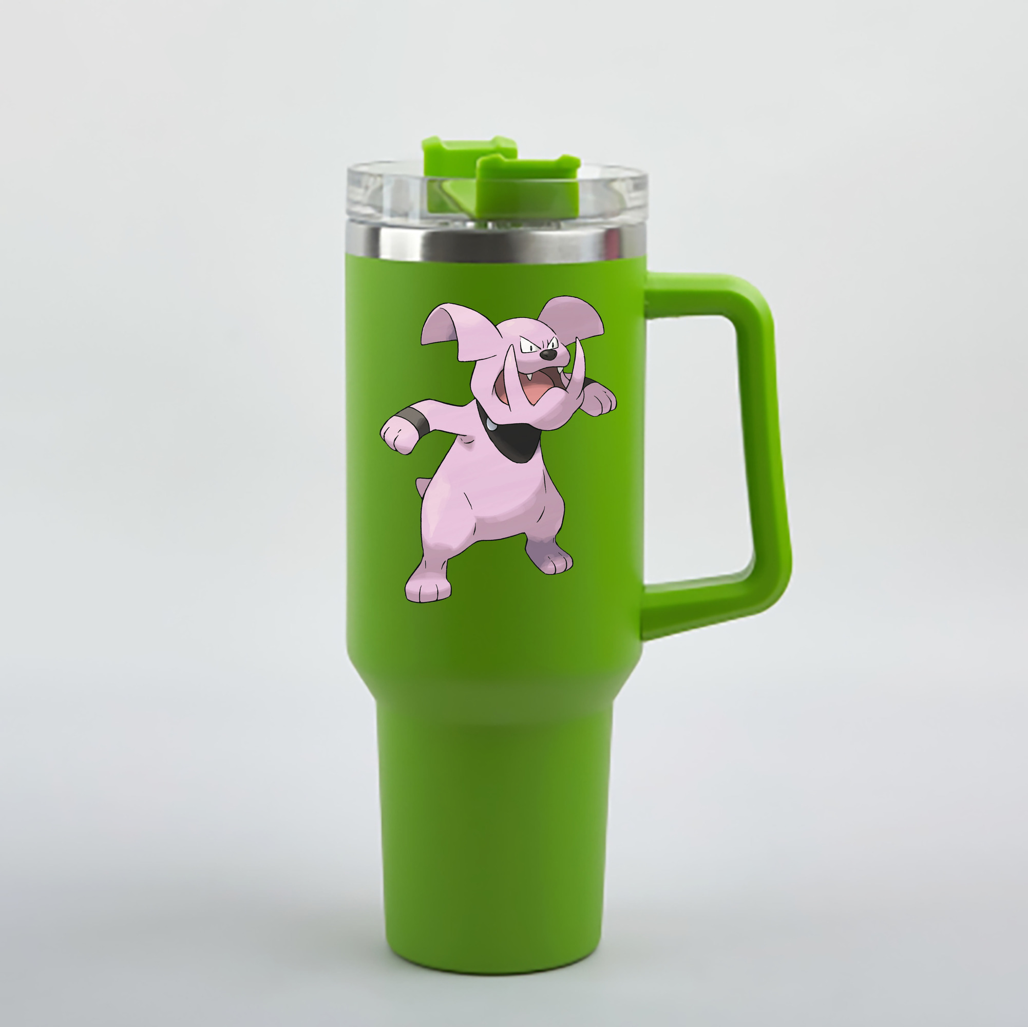 （画像用） ポケットモンスター Pokémon 1200mL車用タンブラー - クリスタルステッカー（プラスチックストロー付き）
